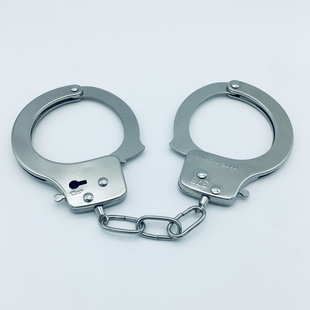 手铐男儿童玩具剧本杀密室道具不锈钢手镯情侣铁手拷合金加厚手扣