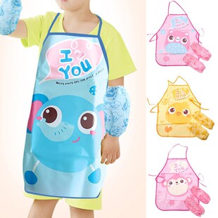 Children Apron Food Waterproof Kids Cute Bibs Baby-Accessori