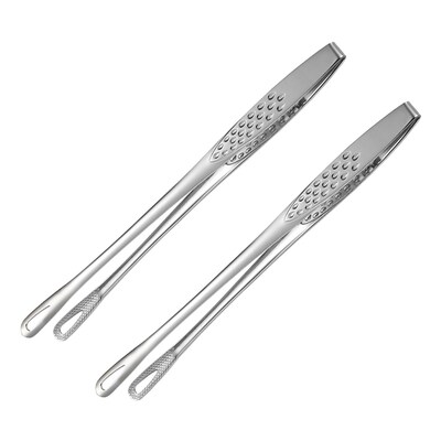 2pcs Stainless Steel BBQ Tweezers Kitchen Accessories BBQ Gr
