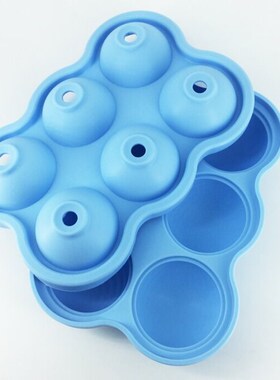6 Cavity Ice Cube Trays Silicone Sphere Ice Ball Maker Molds