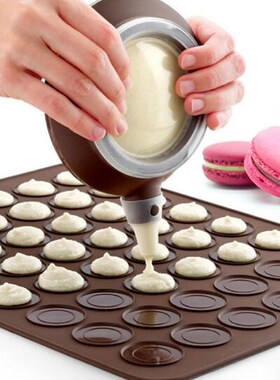 New 30-Cavity Silicone Macaroon Roll Mat DIY Baking Mats Cak
