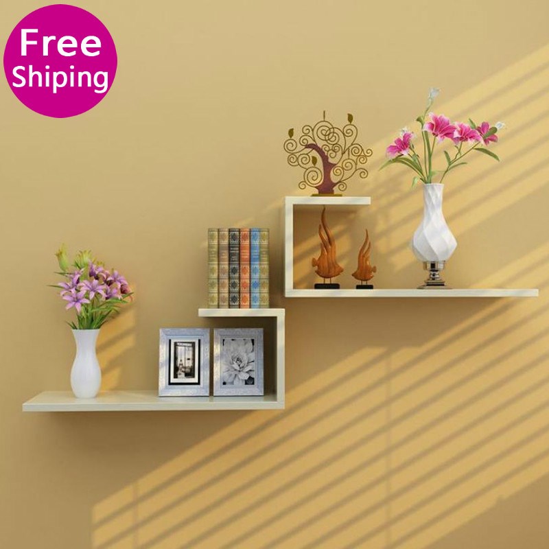 Wall shelf wall hanging creative wall partition living room