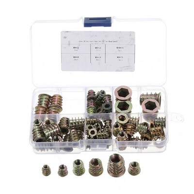 Suleve MXZN2 80Pc M4/M5/M6/M8/M10 Zinc Alloy Wood Furniture
