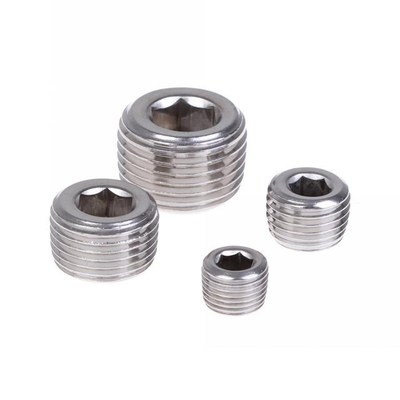 SS304 Stainless Steel NPT Male Countersunk End Plug Internal