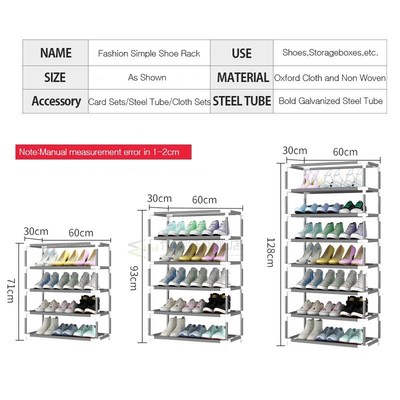 Multi Layers Shoe Rack Nonwoven Fabric Storage Shoes Closet