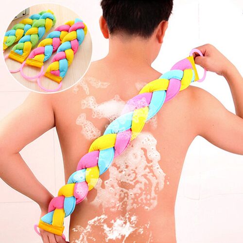 75*8cm Cleaning the back Twist Bath Sponge Bath Towel Rub Br
