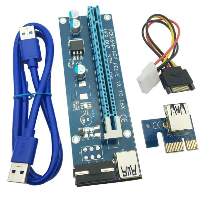 Riser VER007 60cm PCI-E Extender PCI Express Riser Card 1x t