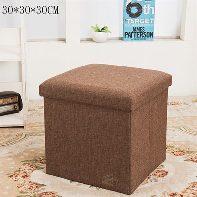 NEW! Multifunctional Foldable Fabric Storage Stool Bench Box