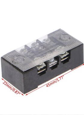 600V 15A 3/4/6/8/10/12 Positions Dual Row Barrier Screw Ter