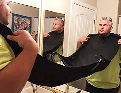 1pcs Beard Catcher Bib Apron Beard Cape for Shaving,Trim You