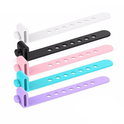 5PC Silicone cable organizer wired headphones Earphone charg