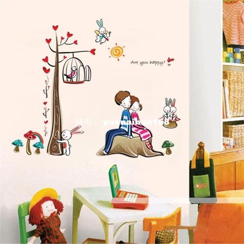 ShineLi Creative Lover Tree Wall Art Decal Sticker Removable