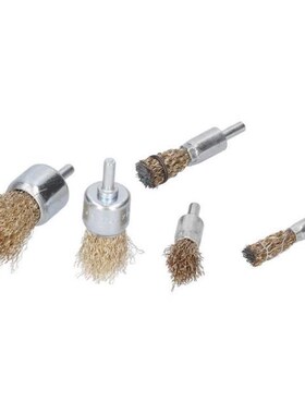 9Pcs Wire Wheel Drill Bits with Rod for Electric Grinder Pol