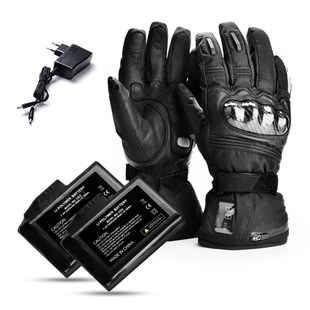 Motorcycle Electric Heated Gloves Digital Display Control Wa