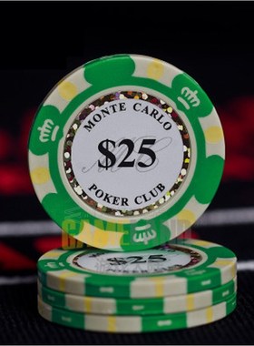 10pcs Ceramic Poker Chips Set Clay Casino Coins 40mm Coin