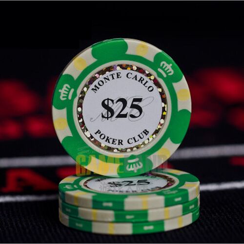 10pcs Ceramic Poker Chips Set Clay Casino Coins 40mm Coin