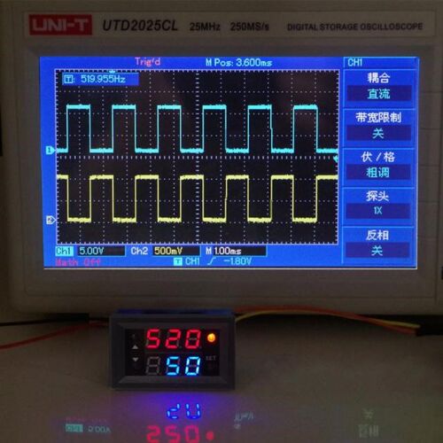 Single Signal Generator PWM Pulse Frequency Duty Cycle Adjus