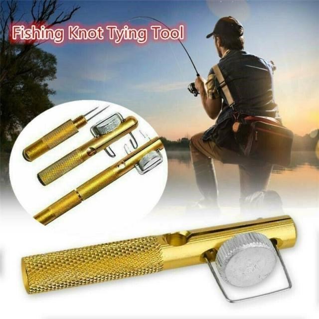 Fishing Knot Tying Tool Metal Fishhook Tie Tool