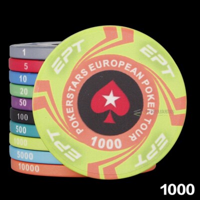 20Pcs/Lot ETP Ceramic Poker Chips Texas Hold'em Baccarat Cas