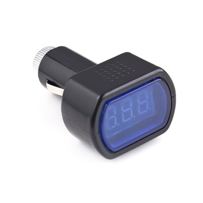Cigarette lighter voltmeter Portable Digital Monitor Car Vol