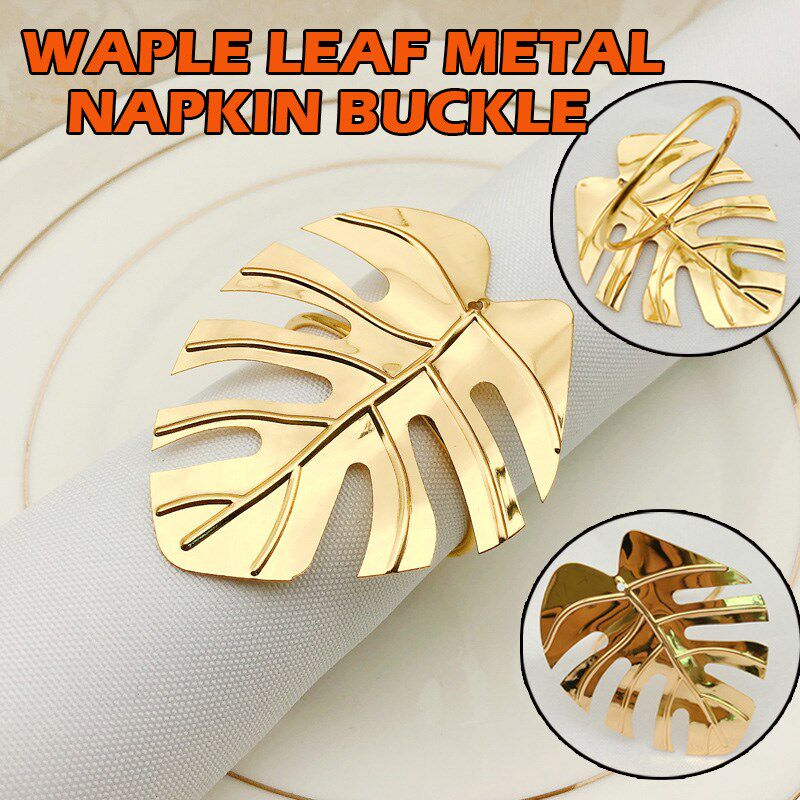 12pcs rose gold silver napkin ring wedding event table decor