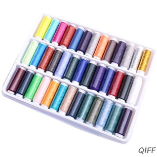 39 Assorted Color Polyester Sewing Threads Spool Set 适用于