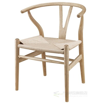 Wooden Wishbone Chair Hans Wegner Y Chair Solid Ash Wood Din