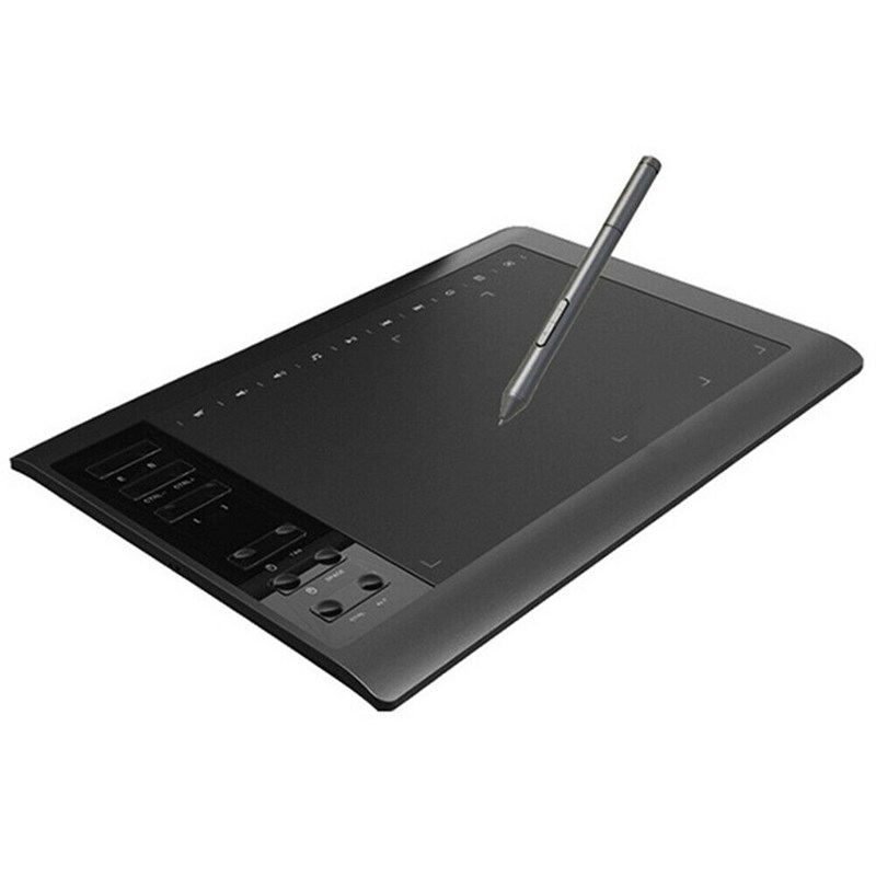 10*6'' IPS HD Graphics Drawing Digital Tablet Monitor Pen Di