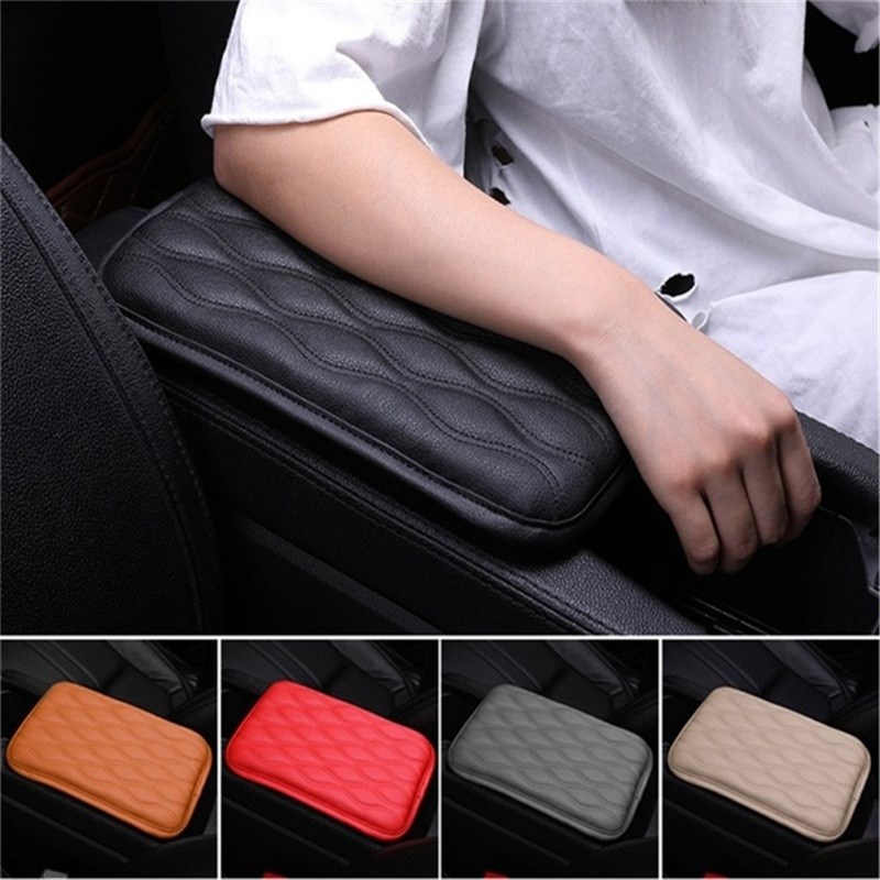 1PC Leahter Soft Comfort Car Armrest Box Pad Mat Cushion Cen