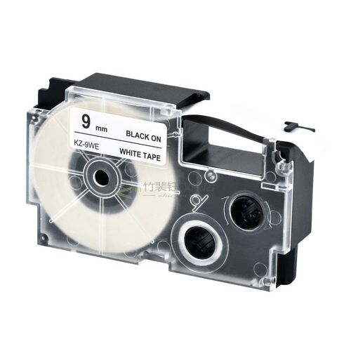 1pcs compatible Casio black on white 9mm label tape XR-9WE X