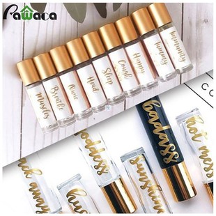 Golden Letter Sticker Essential Oil Bottle Label Sticker