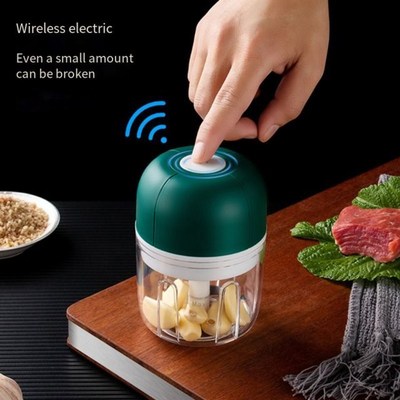 New Electric Garlic Masher USB Charging Food Chopper Vegetab