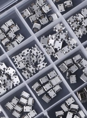 240 Pcs/box 24 Models Micro USB Connector Socket Jack USB Co