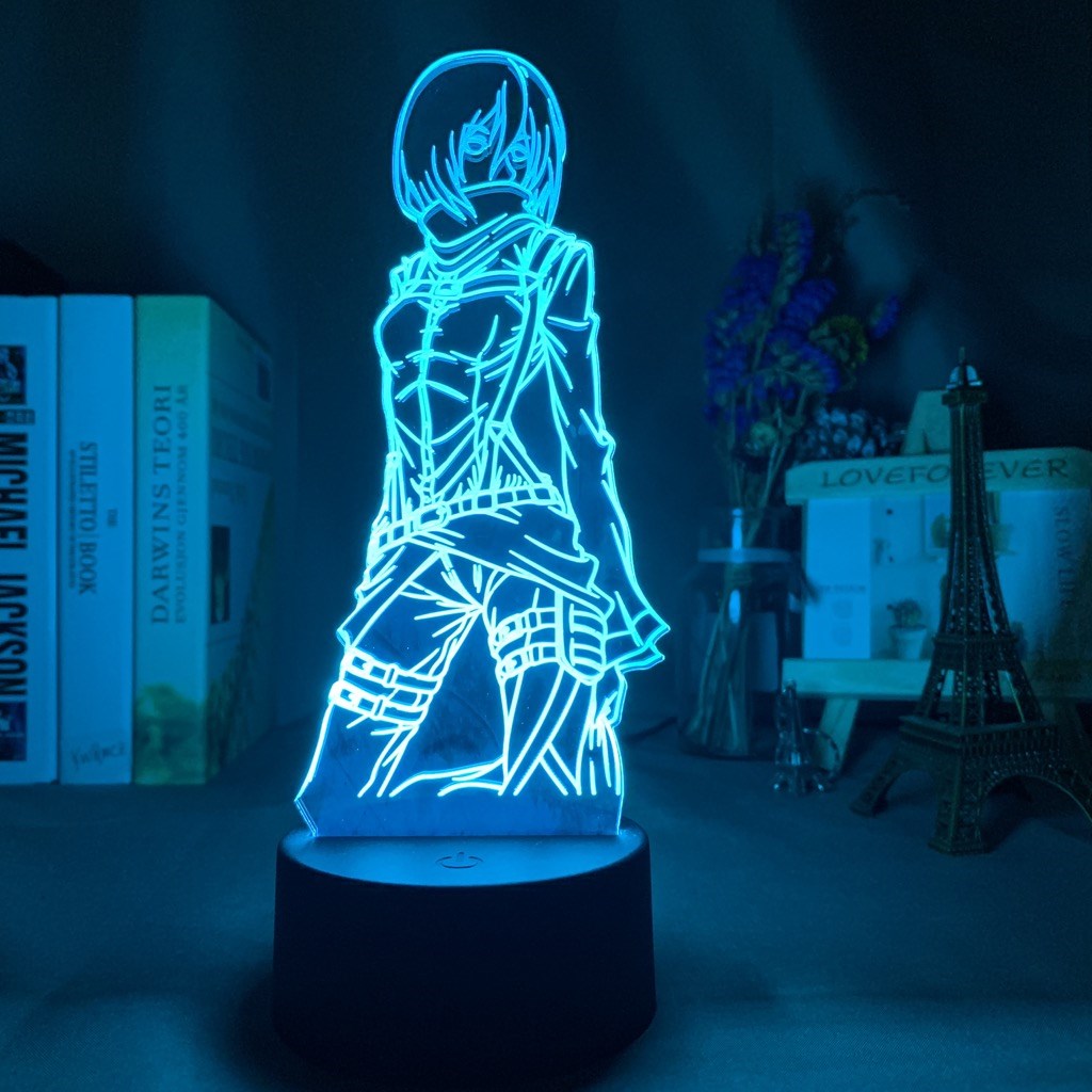 3d Lamp Attack on Titan Mikasa Ackerman Figure Kids Nightlig