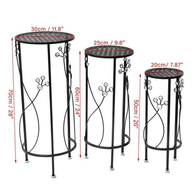 3pc/Set Metal Stand Plants Rouand Landing Type Extravagant S