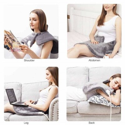 Electric Heating Pad Warmer Heated For Shoulder Neck Back Sp