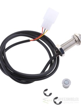 3 Pins Digital Odometer Sensor Cable With Magnets For Motorc
