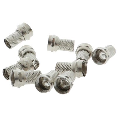 10Pcs/lot 75-5 F Connector Screw On Type 适用于 RG6 Satellit