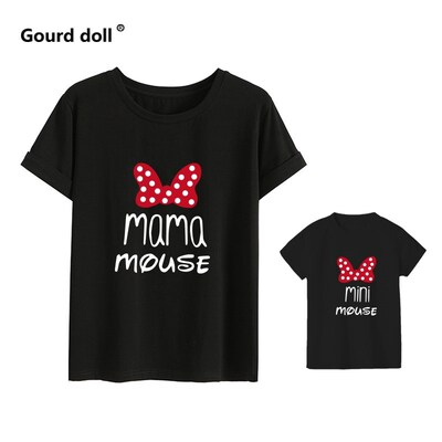 Cotton family matching clothes Outfits Mother And Daughter T