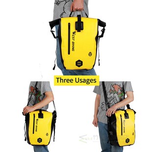 Full Waterproof Bike Bag 25L MTB Road Bike Rear Rack Pannier