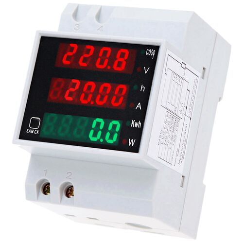 D52-2047 AC80-300V 100A Multi-functional Digital Din Rail Cu
