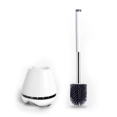 Hygienic Toilet Brush with Holder Bathroom Toilet Bowl Brush