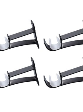 4pcs/set Curtain Rod Brackets Hook Hanger Holder Ceiling Mou