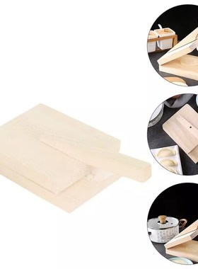 Wooden Dough Pressing Tool Dough Presser Dumpling Wrapper Ma