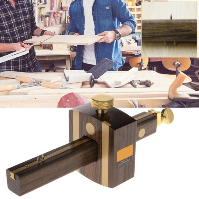 Marking Gauge Woodworking Mortise Sliding Mark Scraper Adjus - 实物图