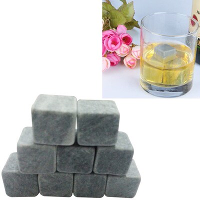 New Marble Stone Ice Cubes Chillers for Whiskey Wine Beverag