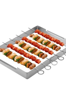 Barbecue Forks Stainless Steel Grilling Kabob Kebab Reusable