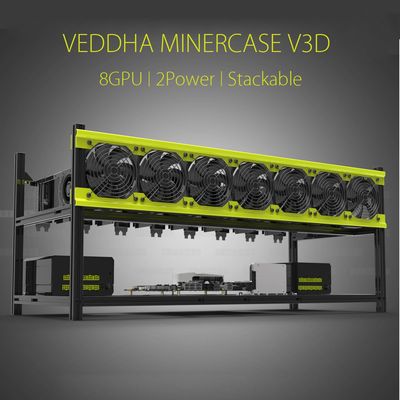 SKYEE Open Air Mining Rig Stackable Dual Power Frame Case  8