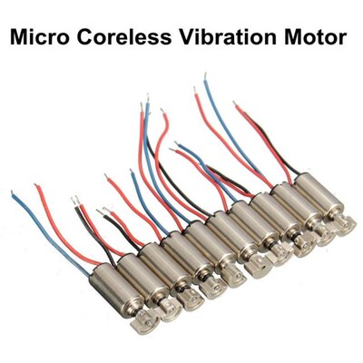 10PCS DC 1.5-3V Micro 10x 4x8mm Cell Phone Coreless Vibratio