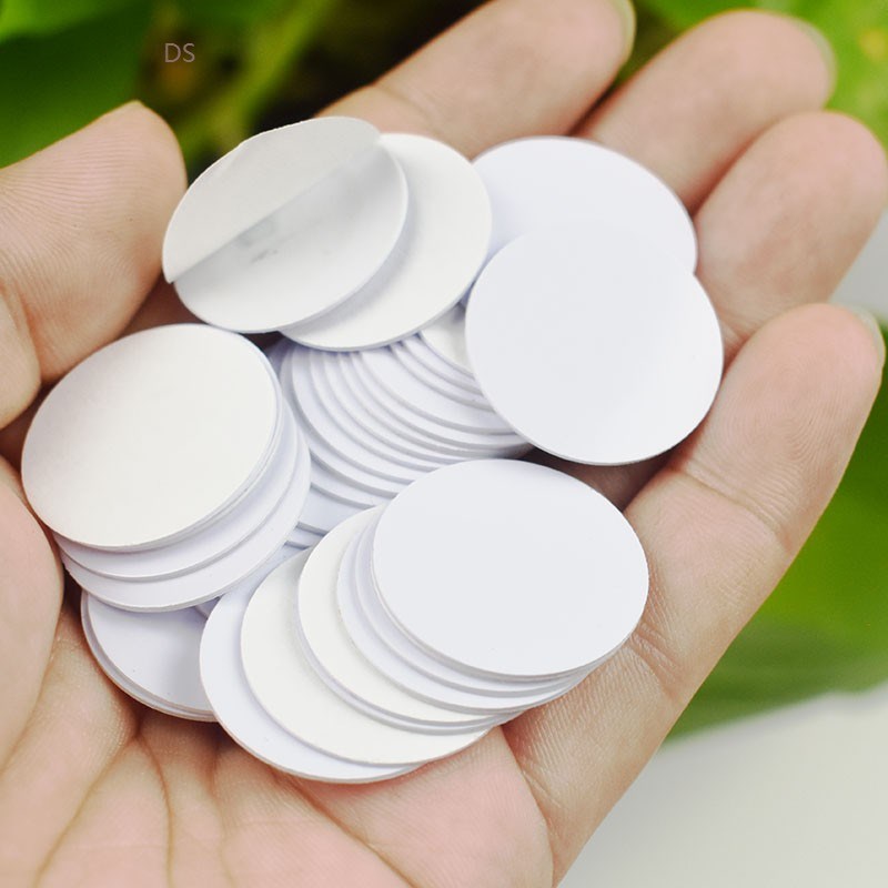 10PCS/Lot NFC 216 Tag Sticker 13.56MHz ISO14443A Round Shap